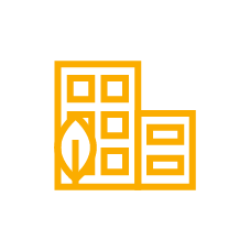Yellow building icon