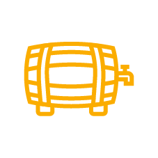 Yellow beer barrel icon