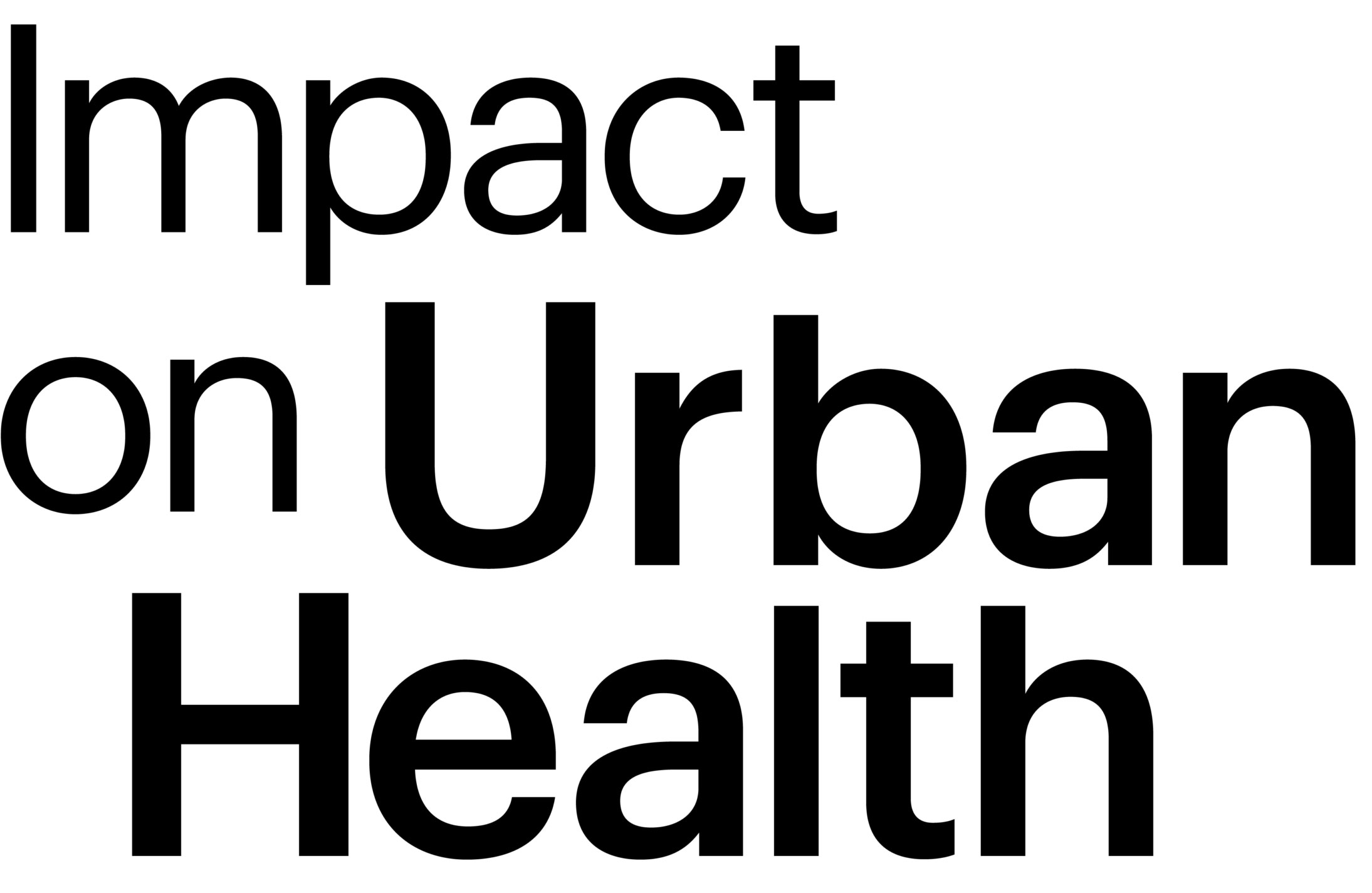 Impact on Urban Health - Black Logo