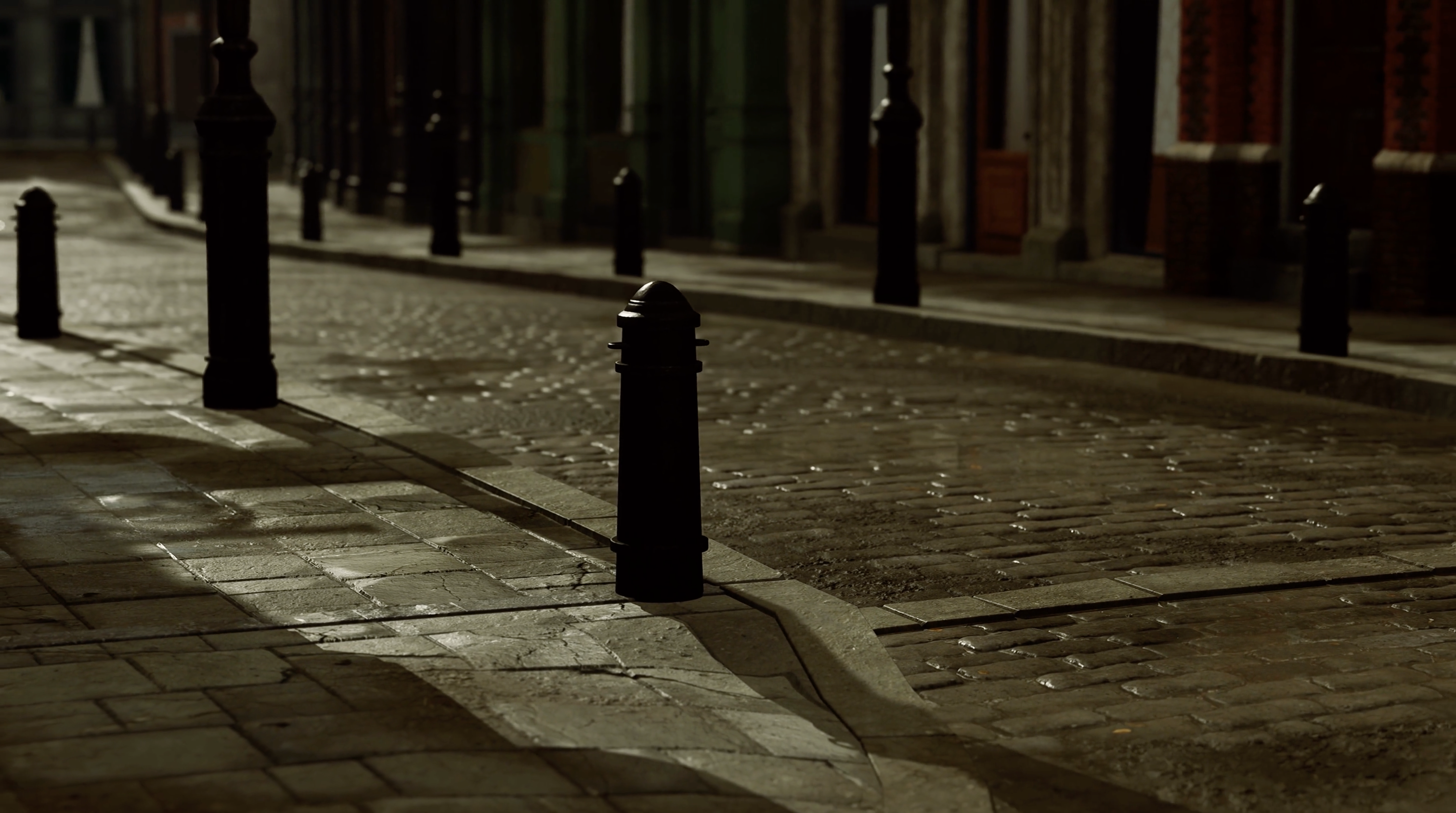 Photo of an empty London Street and kerbside / curbside